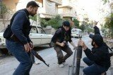 Syria Mercenaries fire mortars into Lebanese town